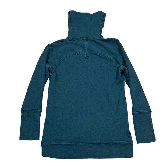 Lululemon To You Tunic Sweater Women's Submarine Blue Turtleneck Size 6 - Picture 7 of 8